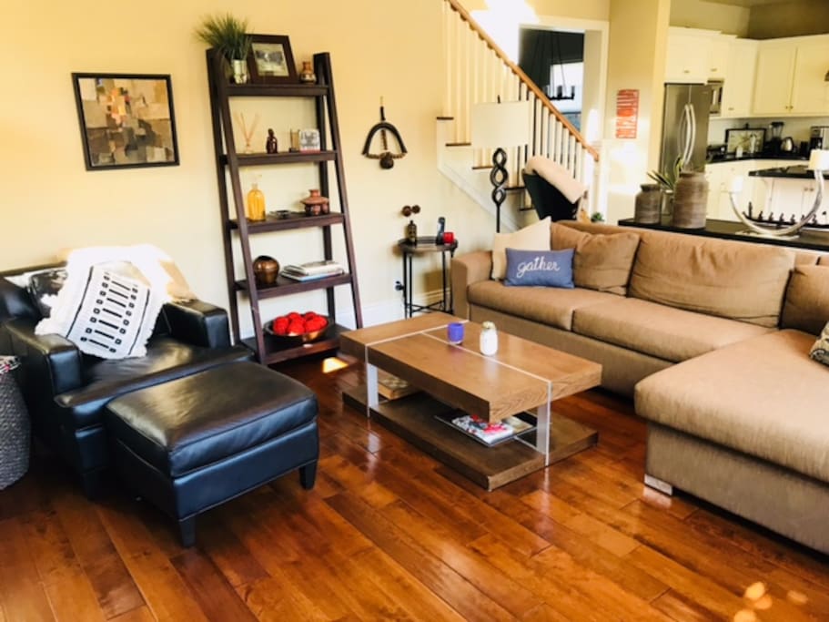 Lots of family room seating
