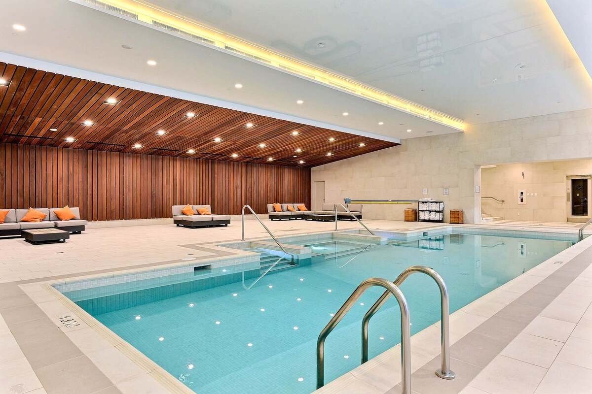 サブペントハウス モントリオールの高級タワー、高い天井 - Airbnb