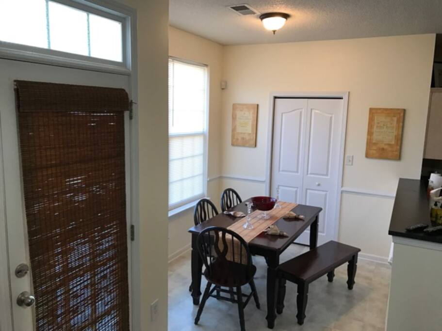 Bright, inviting eat-in dining room where you can enjoy the perfect meal.