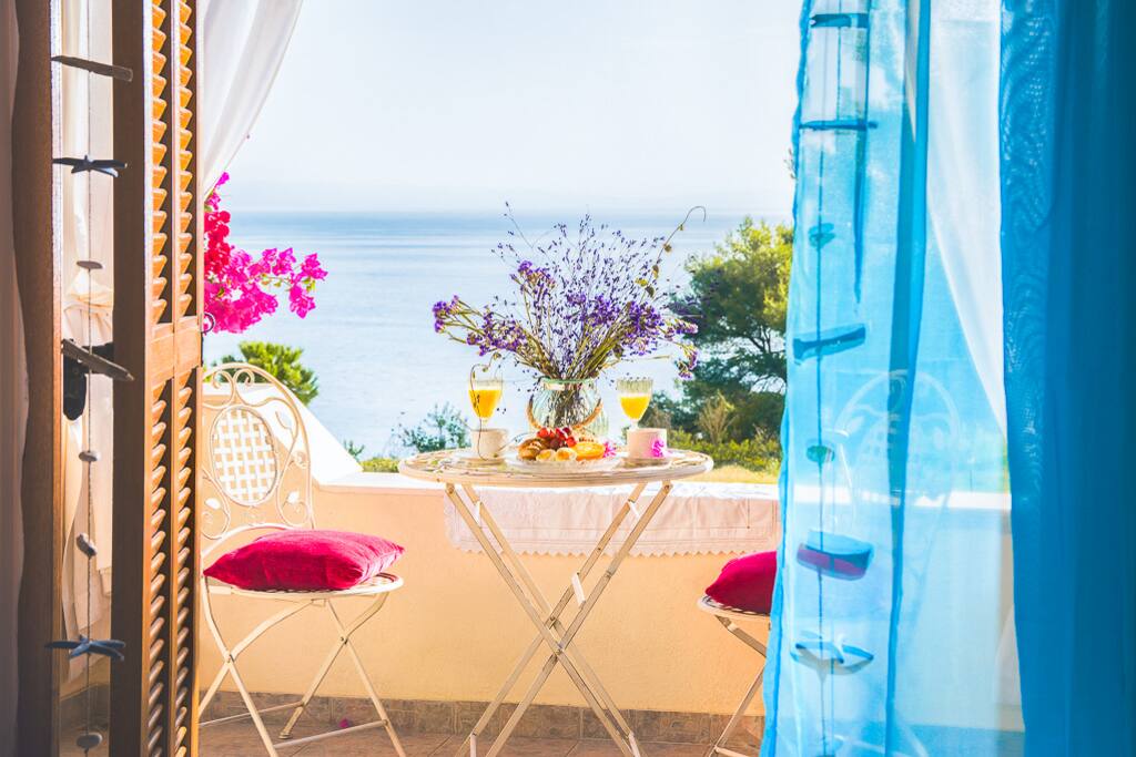 The terrace on the second floor