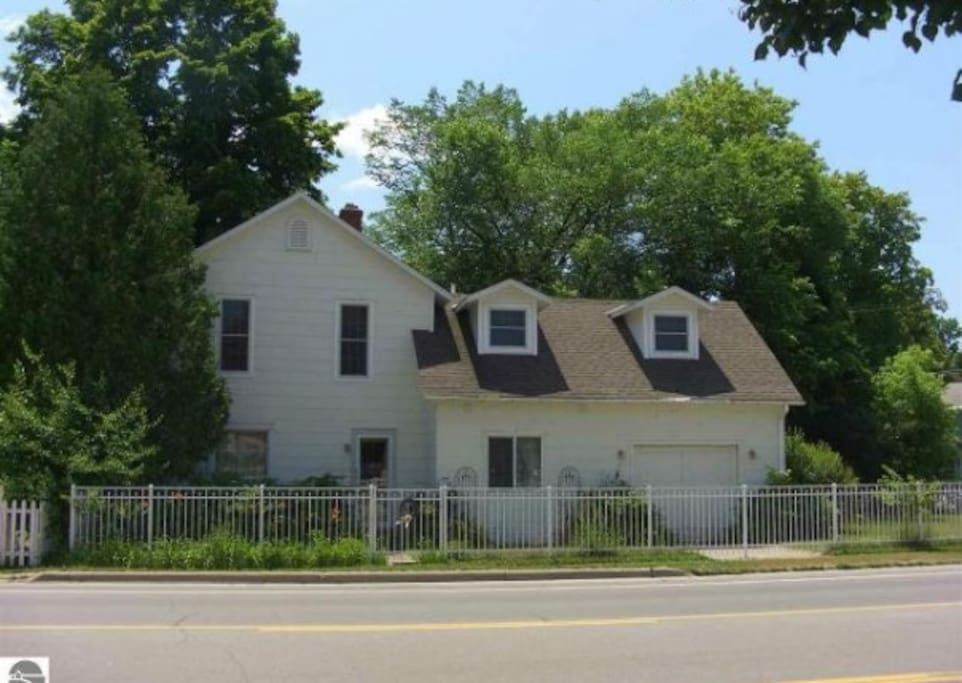 Front side of house facing M-88, Cayuga Street