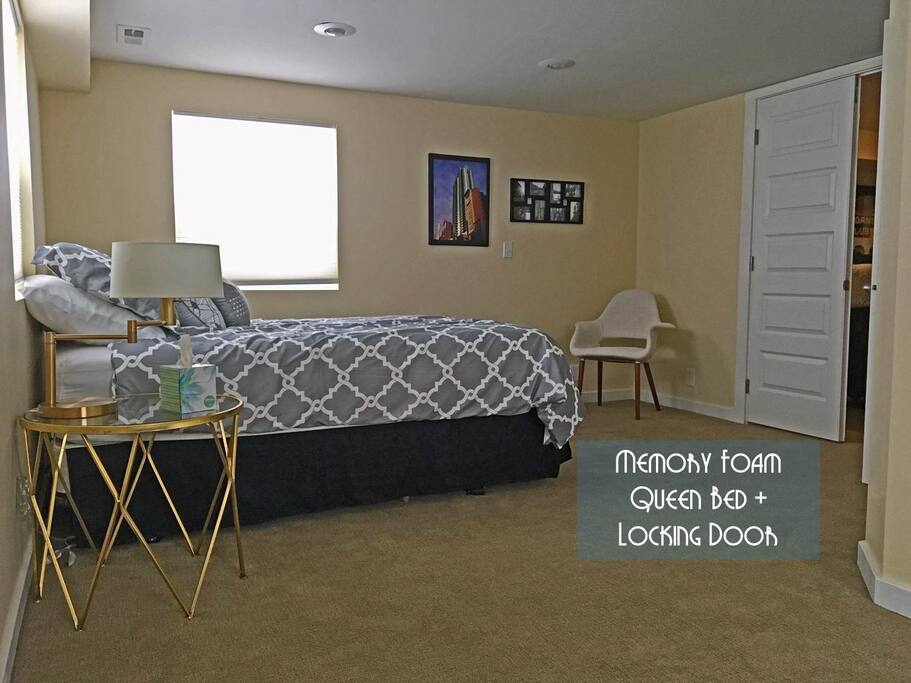 Great view of the private bedroom.