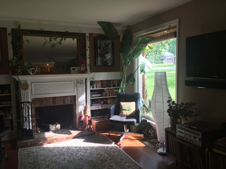 Play records or watch TV with Hulu/Netflix/HBO/local channels (no cable) or...read books.