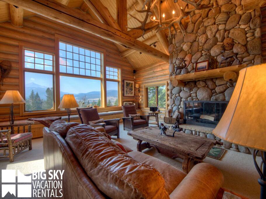 Big Sky Resort, Huckleberry Hideaway, Living, 1