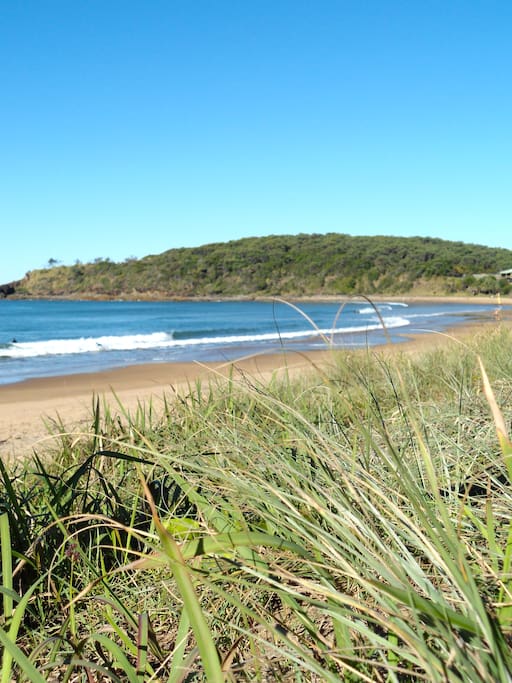 Actual beach in front of property
