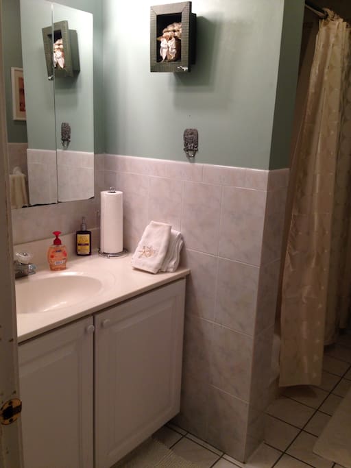 Towels included soap shampoo and conditioner! The bathroom is a shared bathroom!