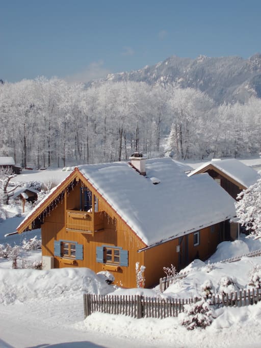 Haus im Winter