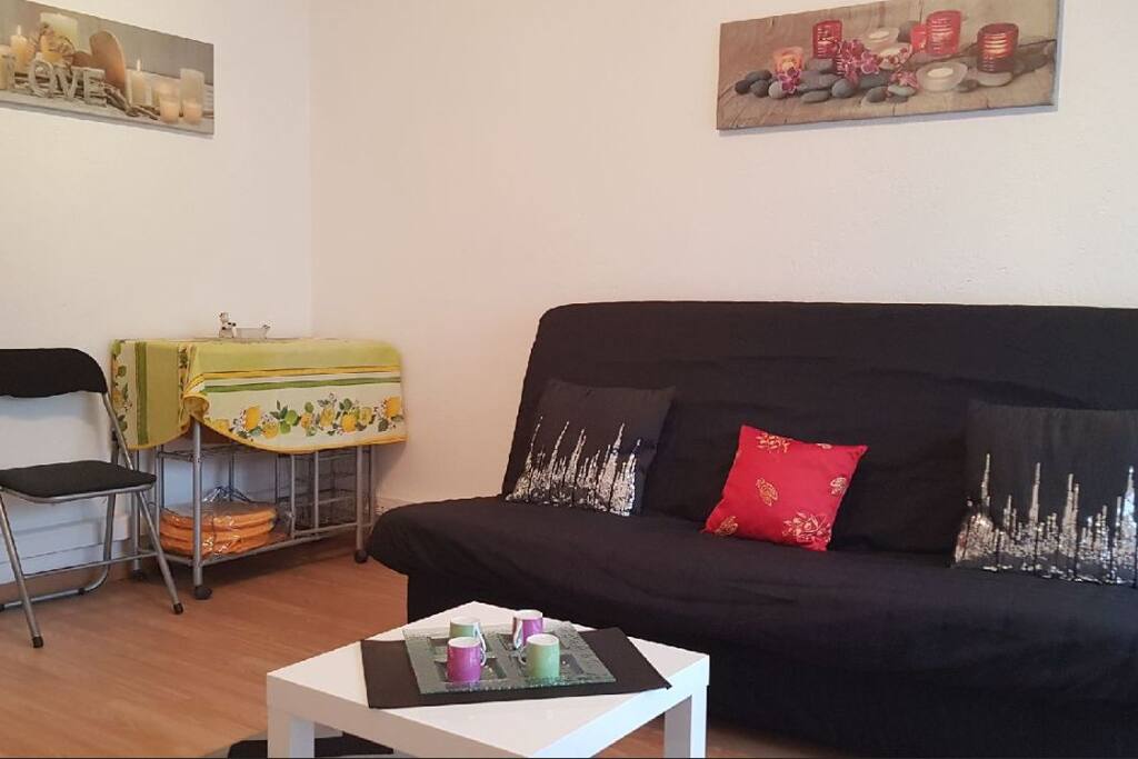 coquet studio tv clim volet electrique balconnet