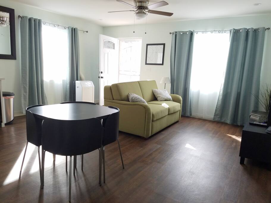 Living Room (full-size memory foam sofa bed)