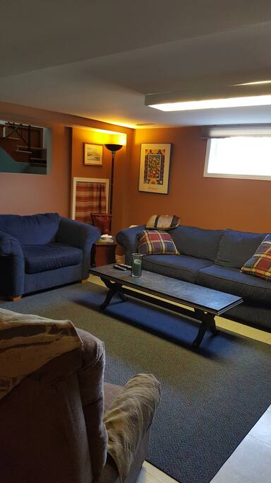 Living Room with sofa, chair and recliner