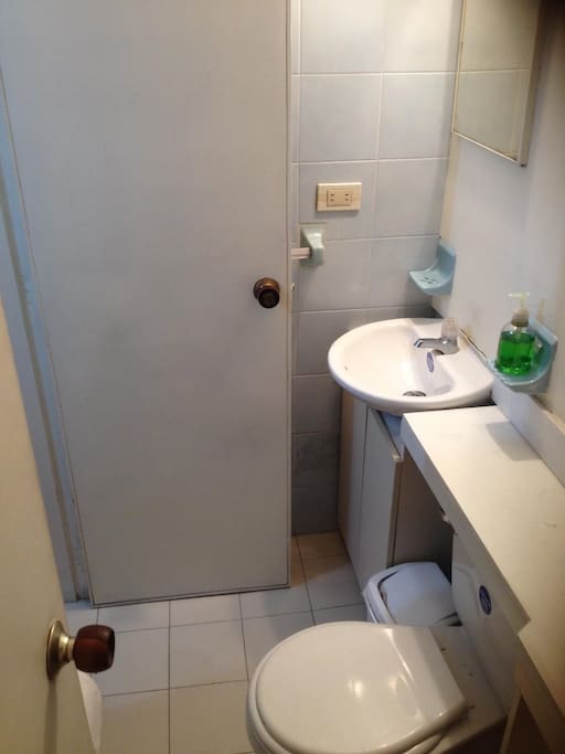 Private half bathroom