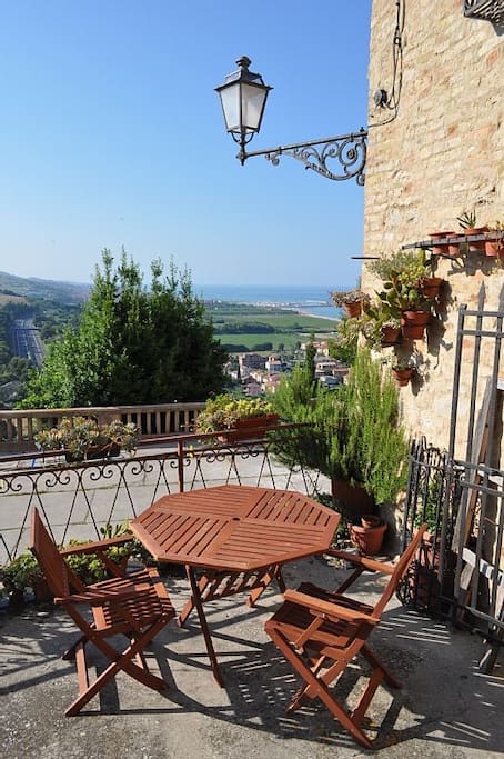 The balcony where is possible to eat