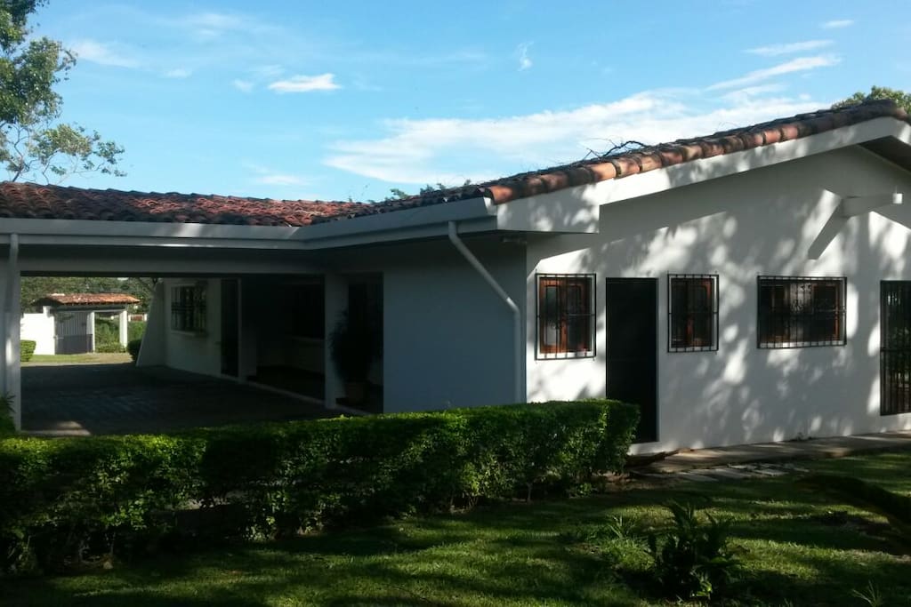 Parking with roof