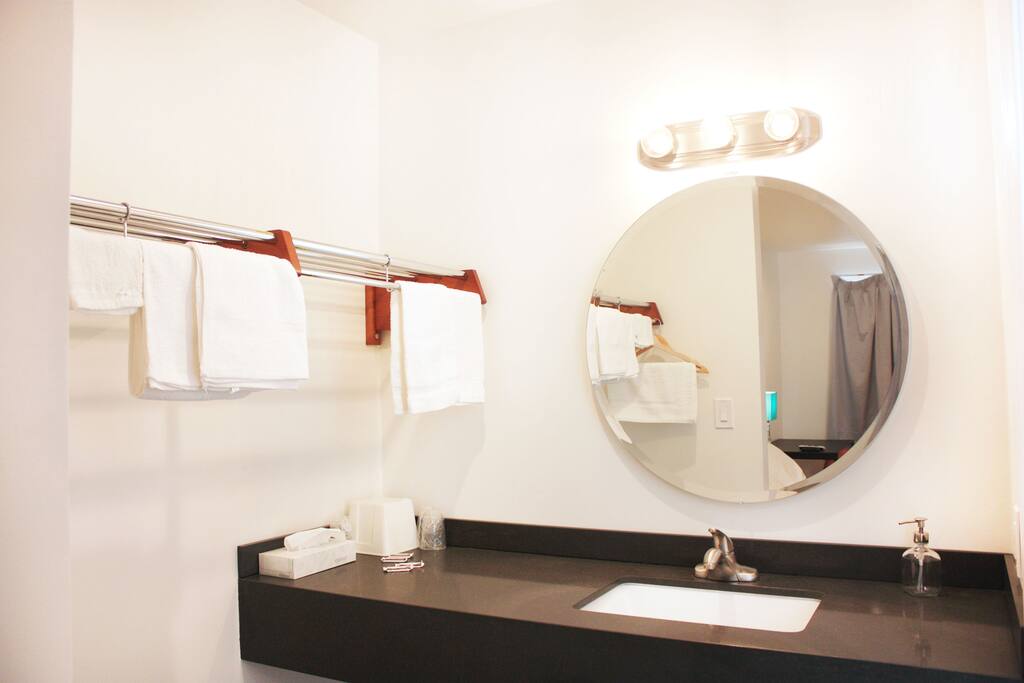 Bright Washroom Area w/ New Countertops