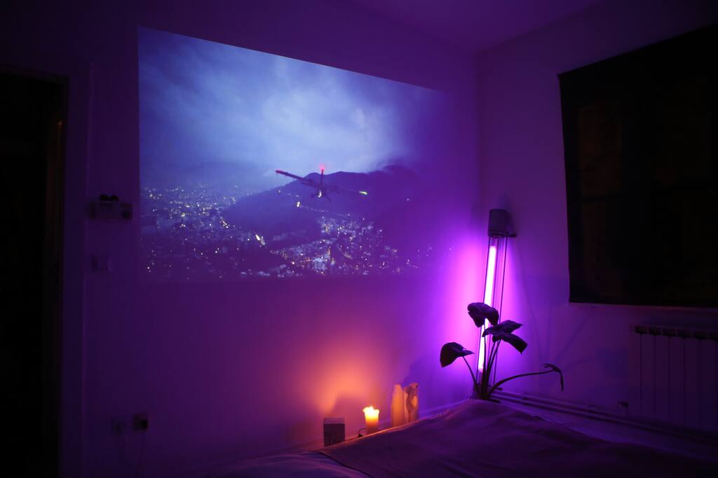 Bedroom with Projector