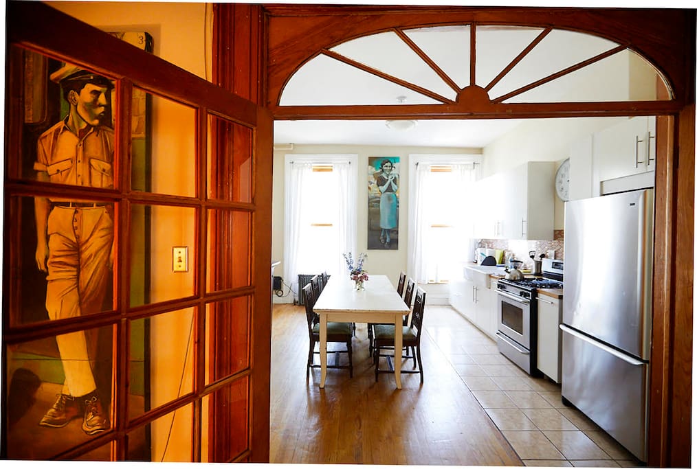 VIEW TO KITCHEN FROM MIDDLE ROOM