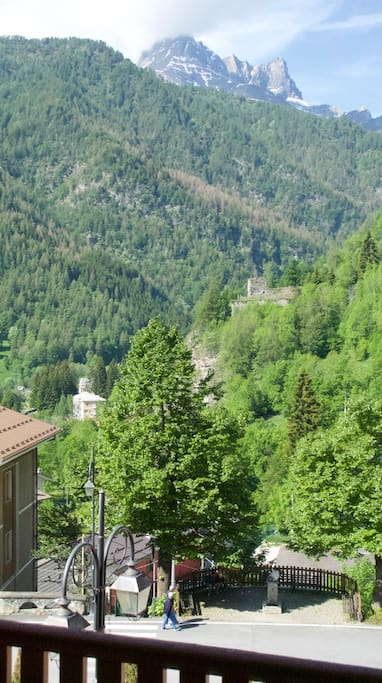La vista dal balcone