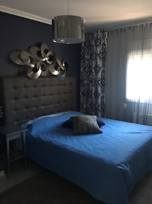 Bedroom #1 on the first floor. King bed