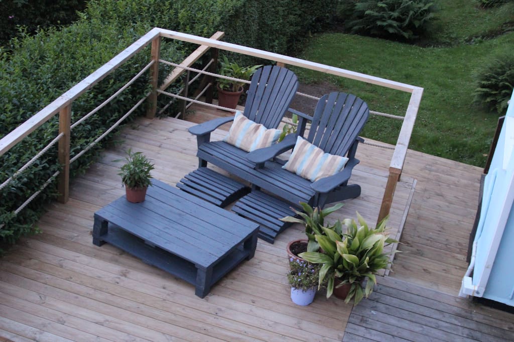 Your deck area with spectacular sea view