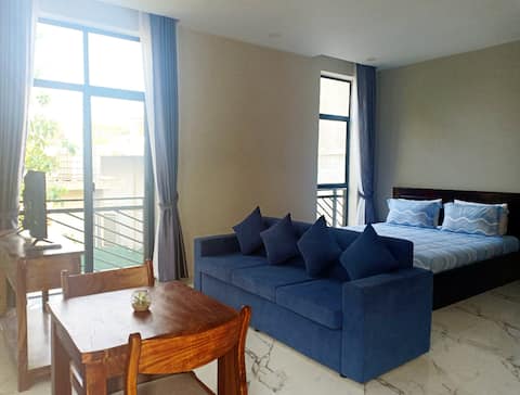 Super Clean Spacious Studio Apartment with Balcony