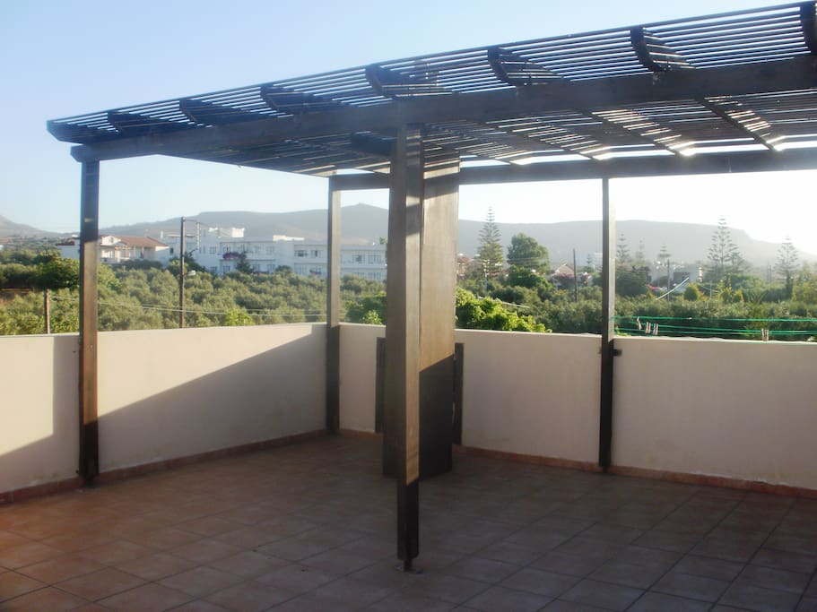 Terrace to enjoy the Cretan sun.