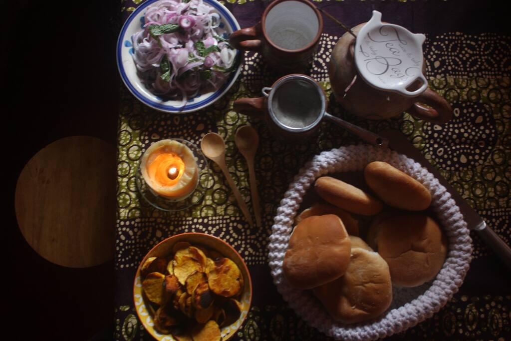 An option of vegan morning breakfast