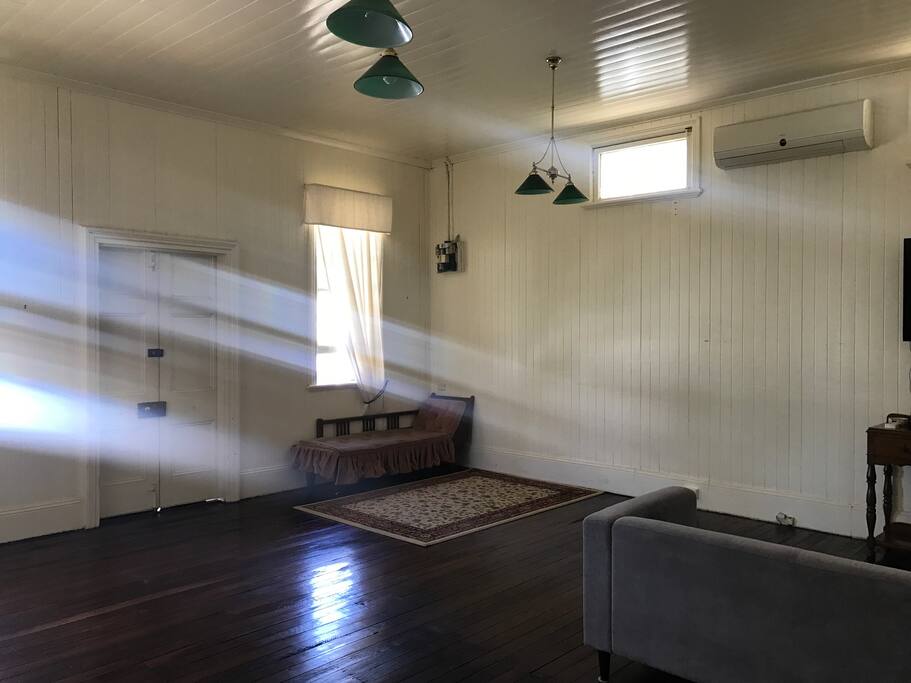Gorgeous light streaming through into the very large lounge room.