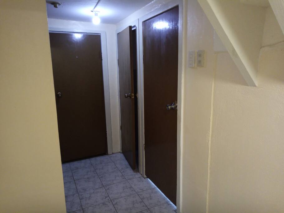 Hall way to CR and Shower.