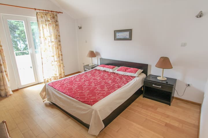 Bedroom 1 - Double bed, fitted wardrobe, Balcony 