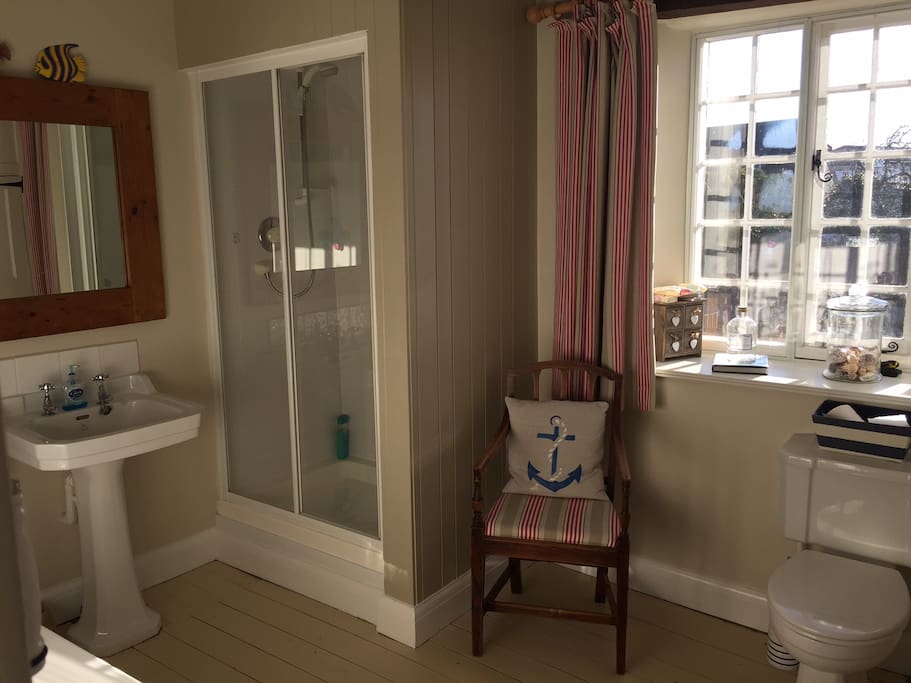 Large bathroom for private use - includes bath.
