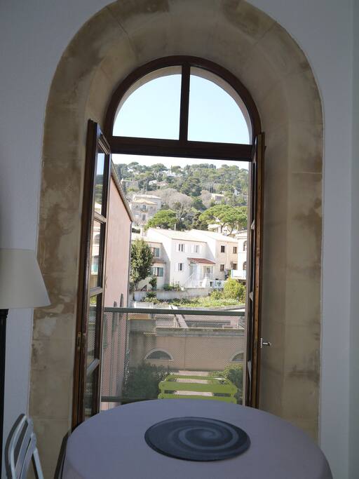 vue sur jardin et mont st clair