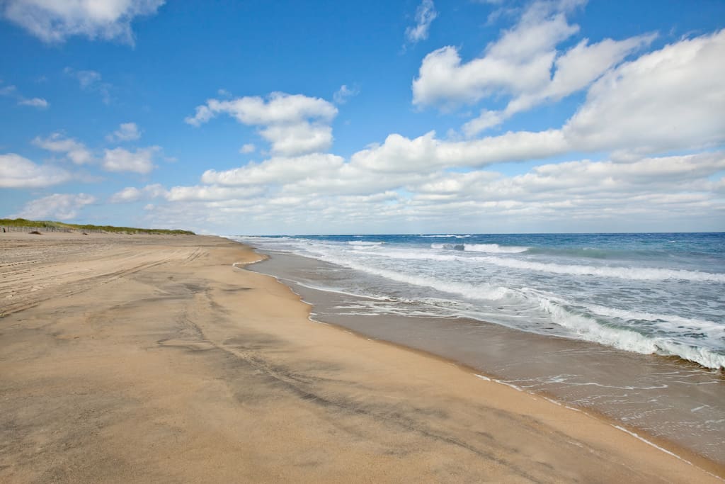 The beach access