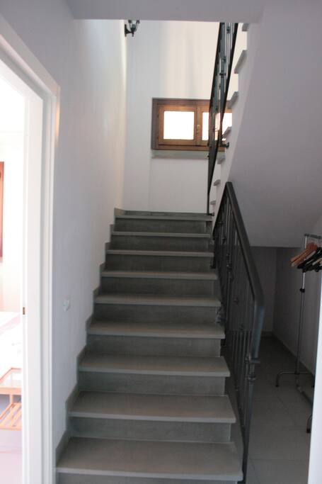 Stairs leading to the first floor