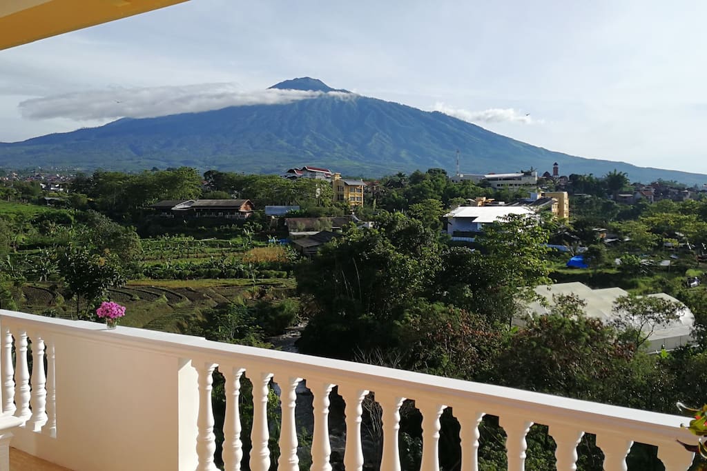 Mt. Arjuno from 1st floor terrace.