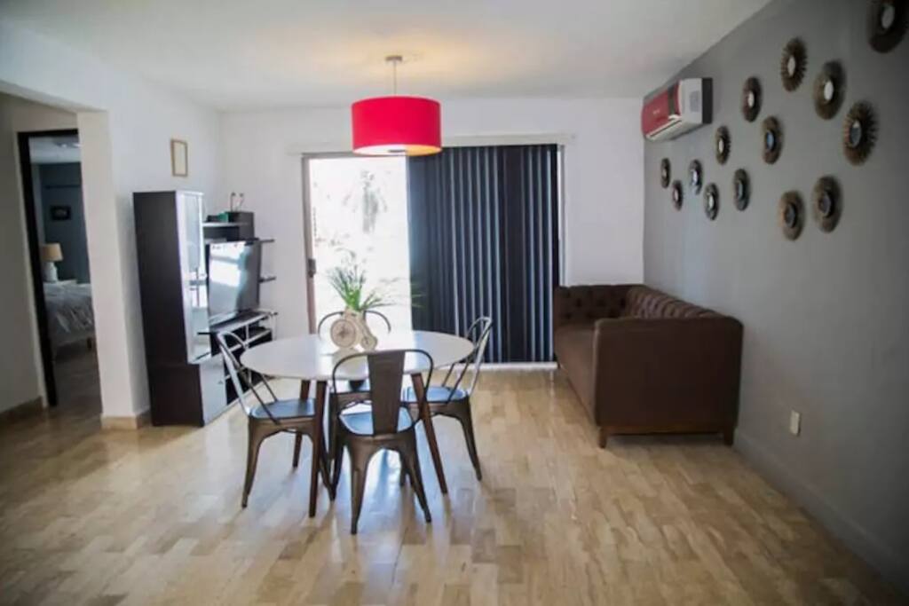 Spacious living room with brand new smart tv, Cable and highspeed internet