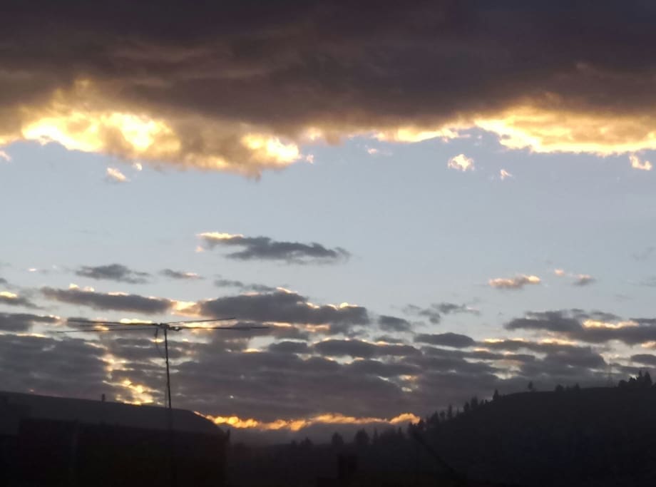 amanecer en la ventana