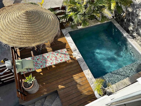 F3 pool house between Saline-les-Bains and Saint-Leu