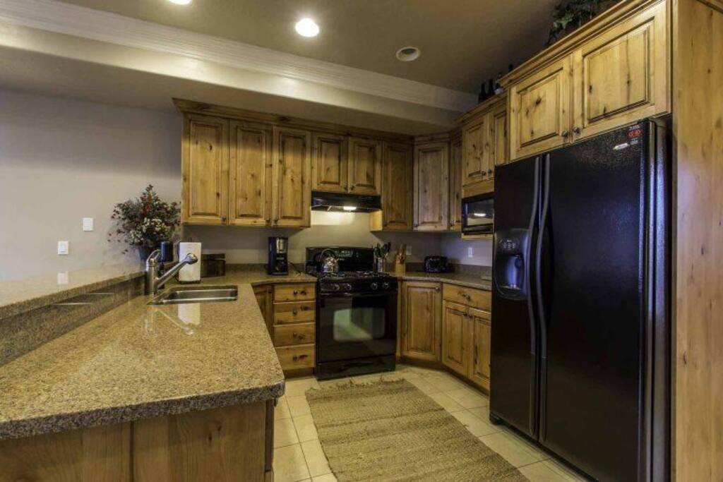 Fully stocked kitchen