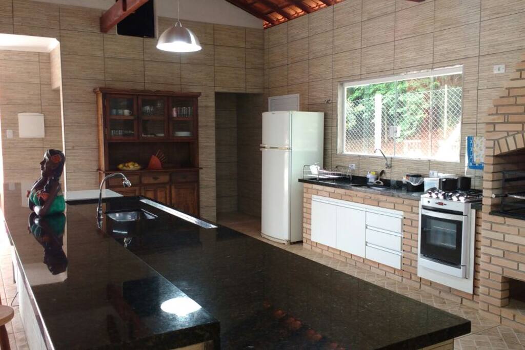 Amplo espaço gourmet