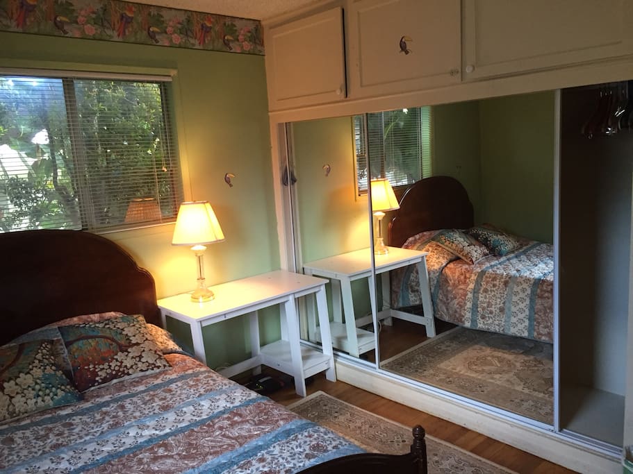 desk and closet