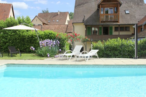 Gîte  Léonie  air conditioning -jacuzzi -pool   Rémy Hérold