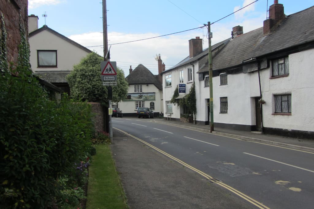 View of ide village with local pub