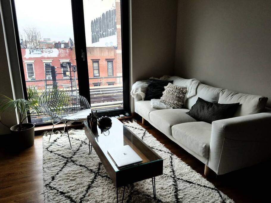 Bright and comfy living space.