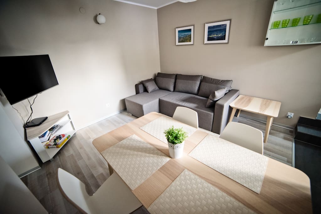 Apartament z Ogródkiem - Salon