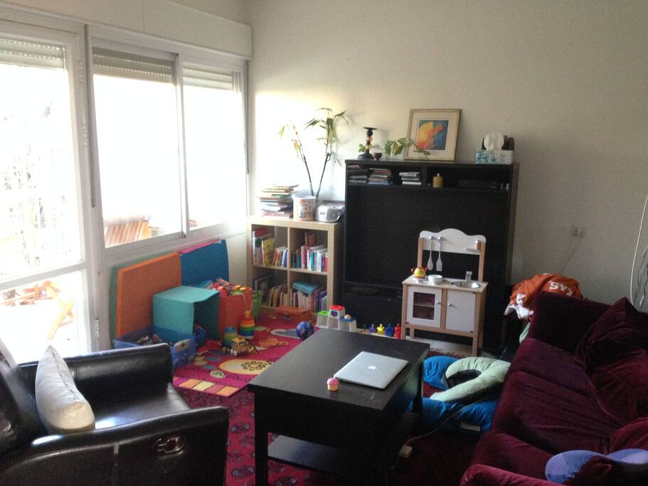 Living room and play area
