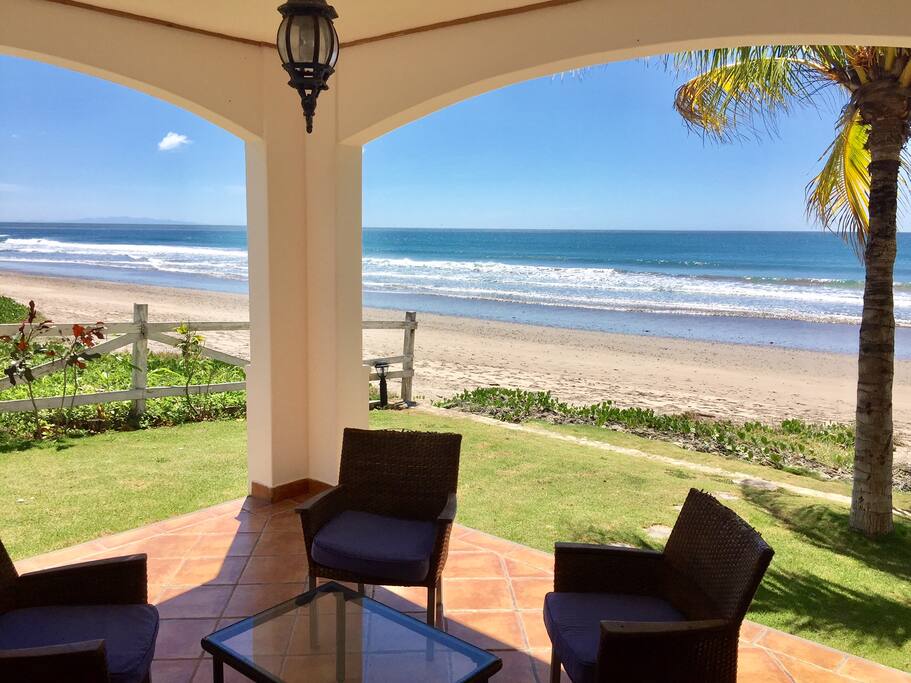 Patio area ocean view
