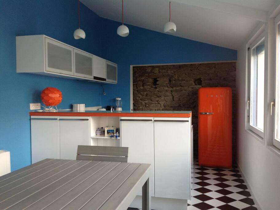 Notre cuisine d'environ 20m², très lumineuse