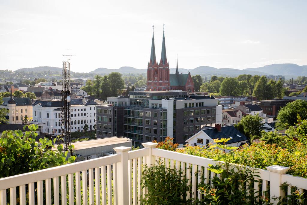 Panorama utsikt over Skien