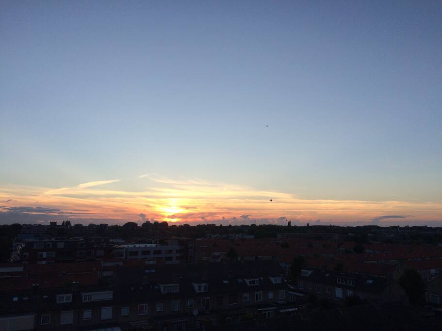 Sunset vanaf het appartement