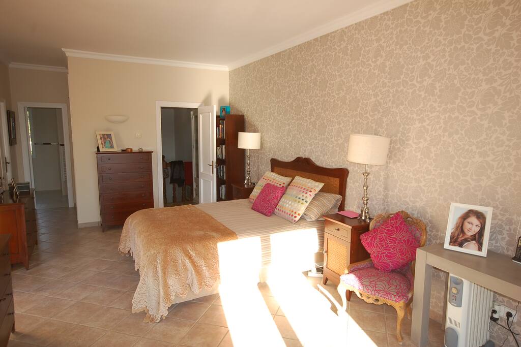 Bedroom 1 overlooking pool